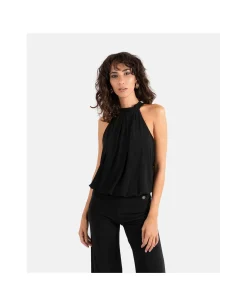 Mono Largo Lazo Punto Circular Negro