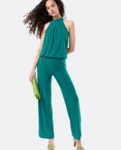 Mono Largo Lazo Punto Circular Verde