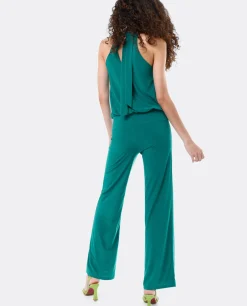 Mono Largo Lazo Punto Circular Verde