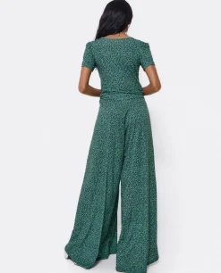 Mono Nudo Punto Leopardo Verde