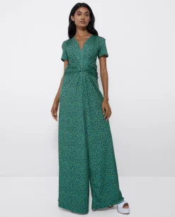 Mono Nudo Punto Leopardo Verde