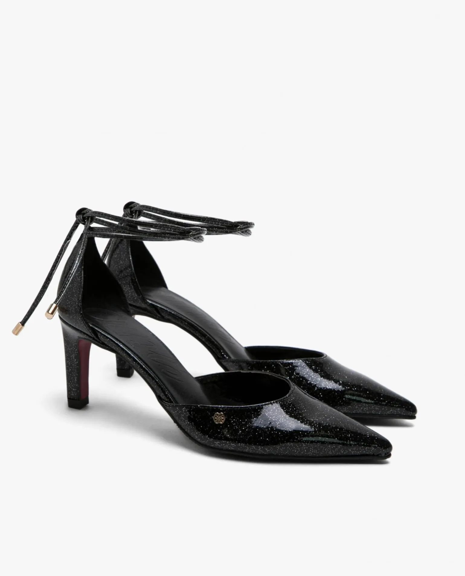 Pala Talon Medio Charol Negro