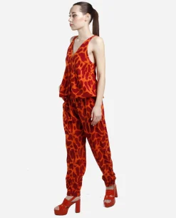 Pantalon Jogger Crep Estampado Jirafa