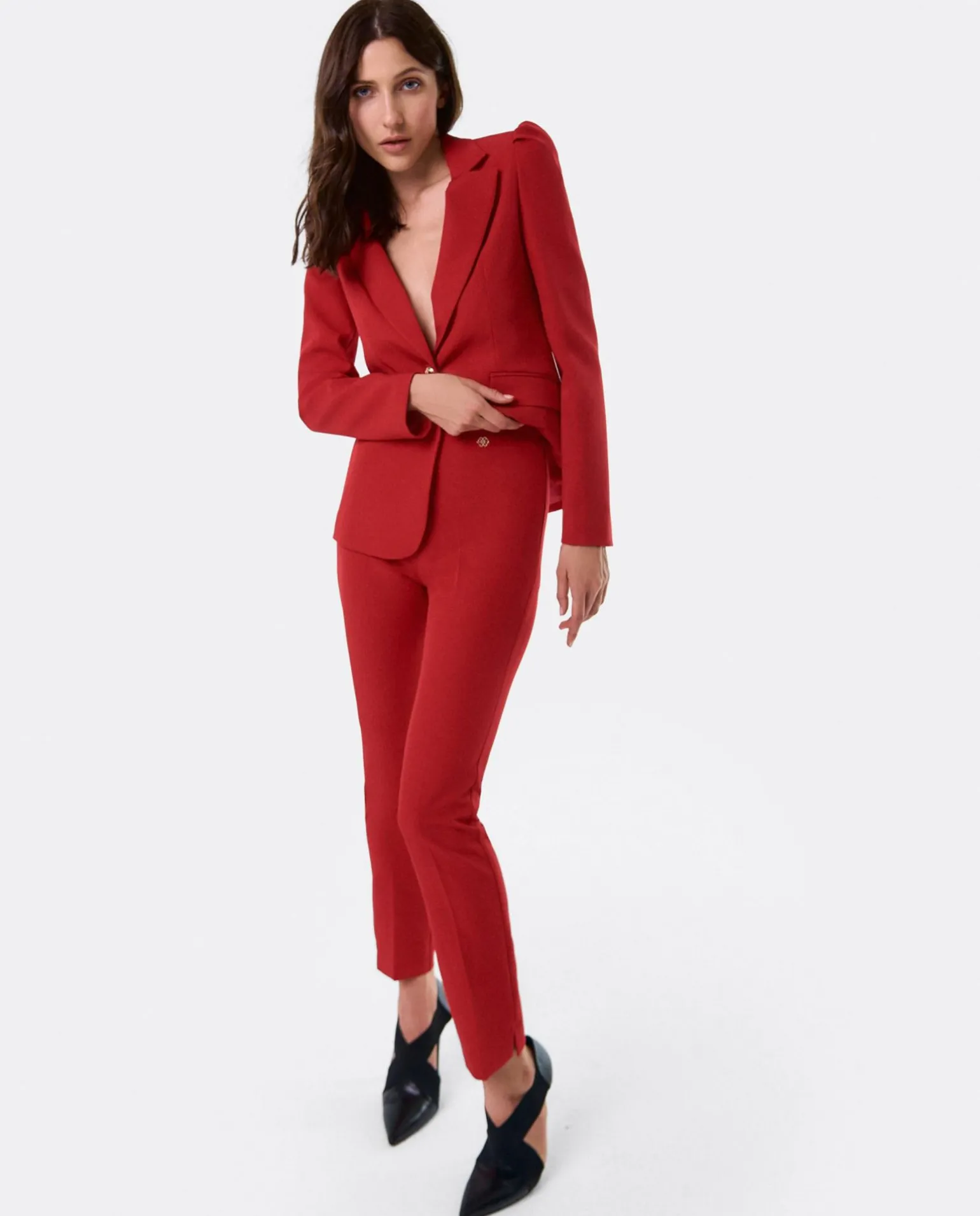 Pantalon Penelope Crep Rojo