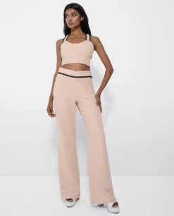 Pantalon Puntilla Tweed Beig