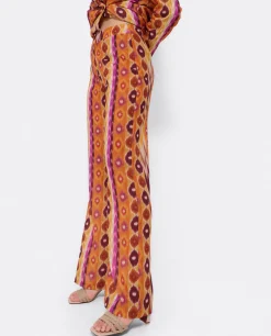 Pantalon Recto Tejido Estampado Etnico