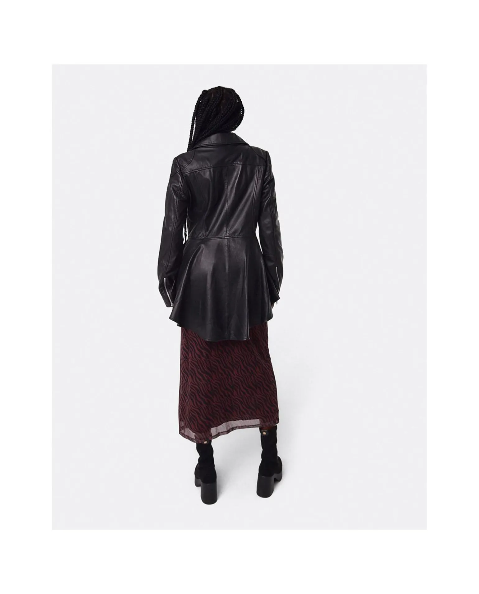 Pelum Biker Chaqueta Piel Negro