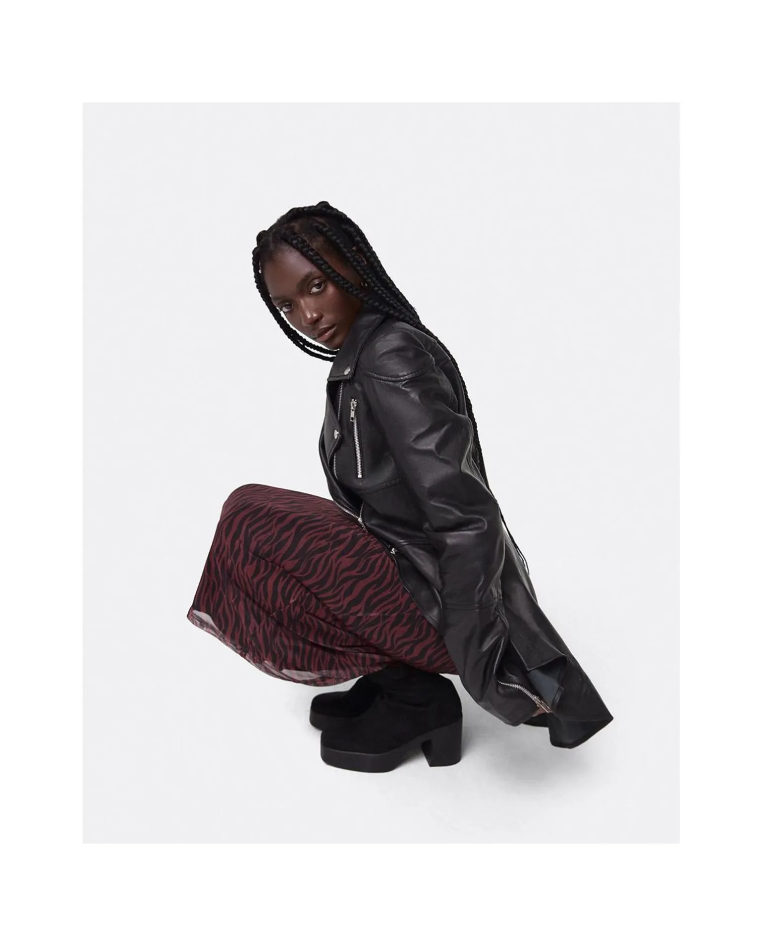 Pelum Biker Chaqueta Piel Negro