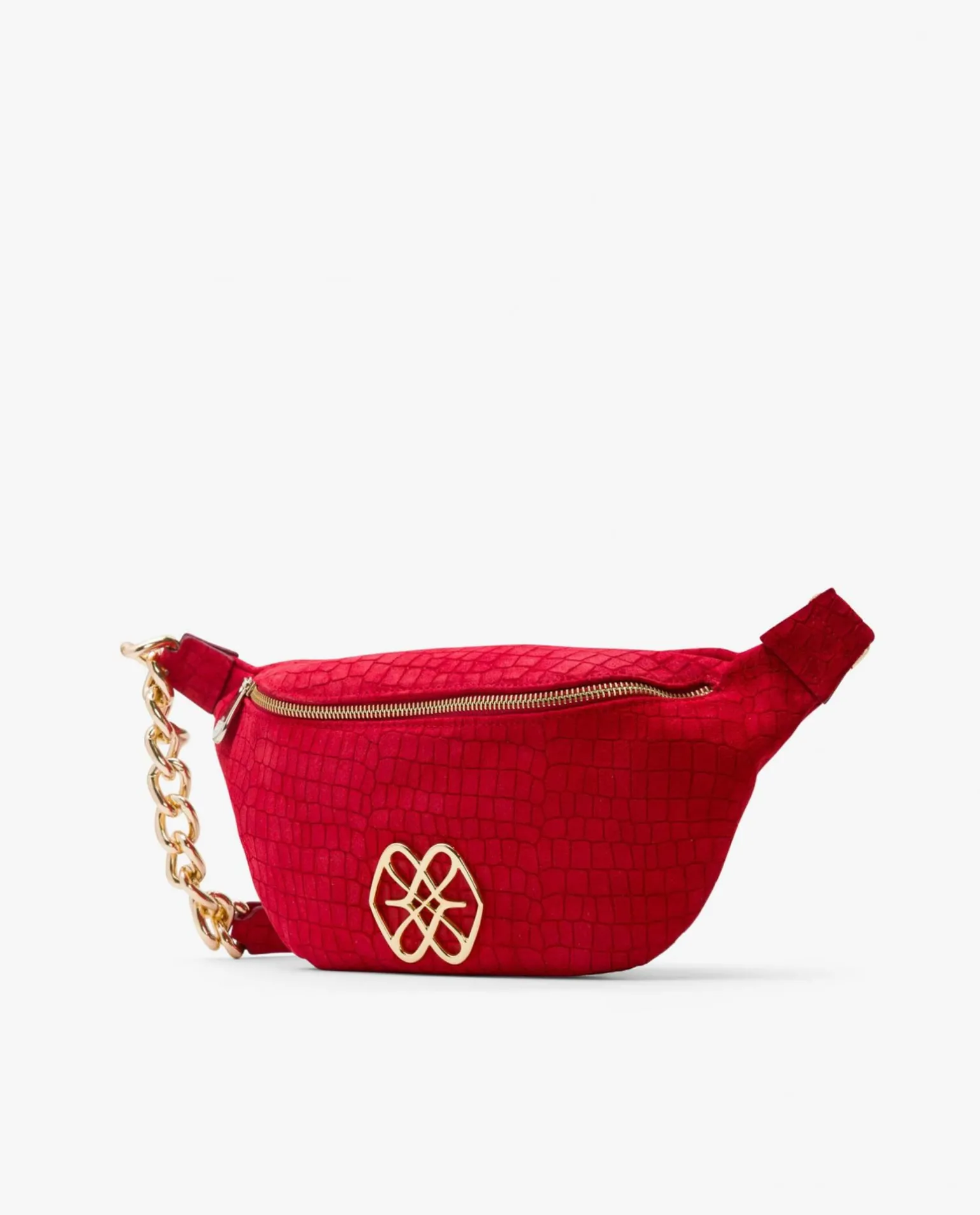 Rinonera Letras Serraje Coco Rojo