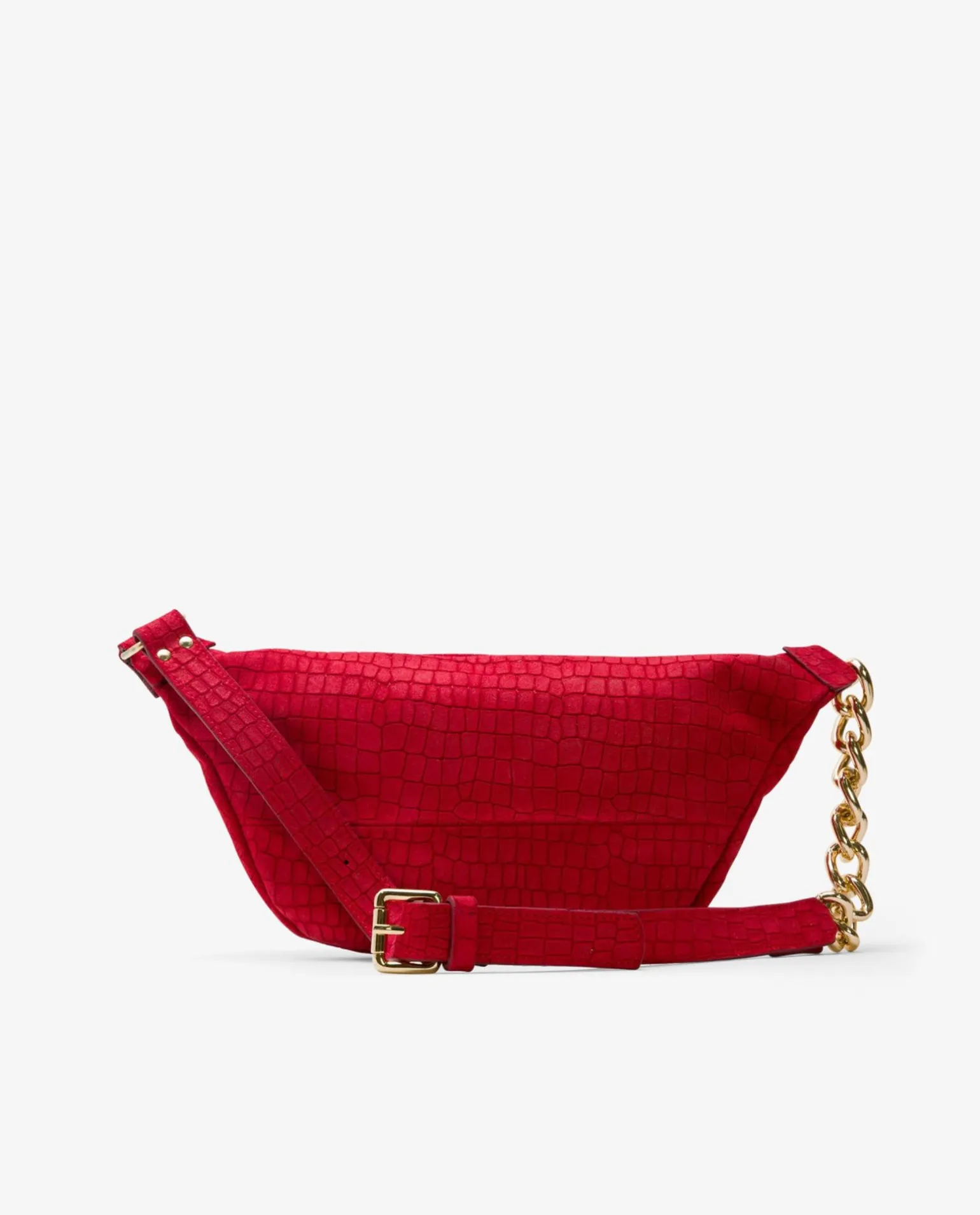 Rinonera Letras Serraje Coco Rojo