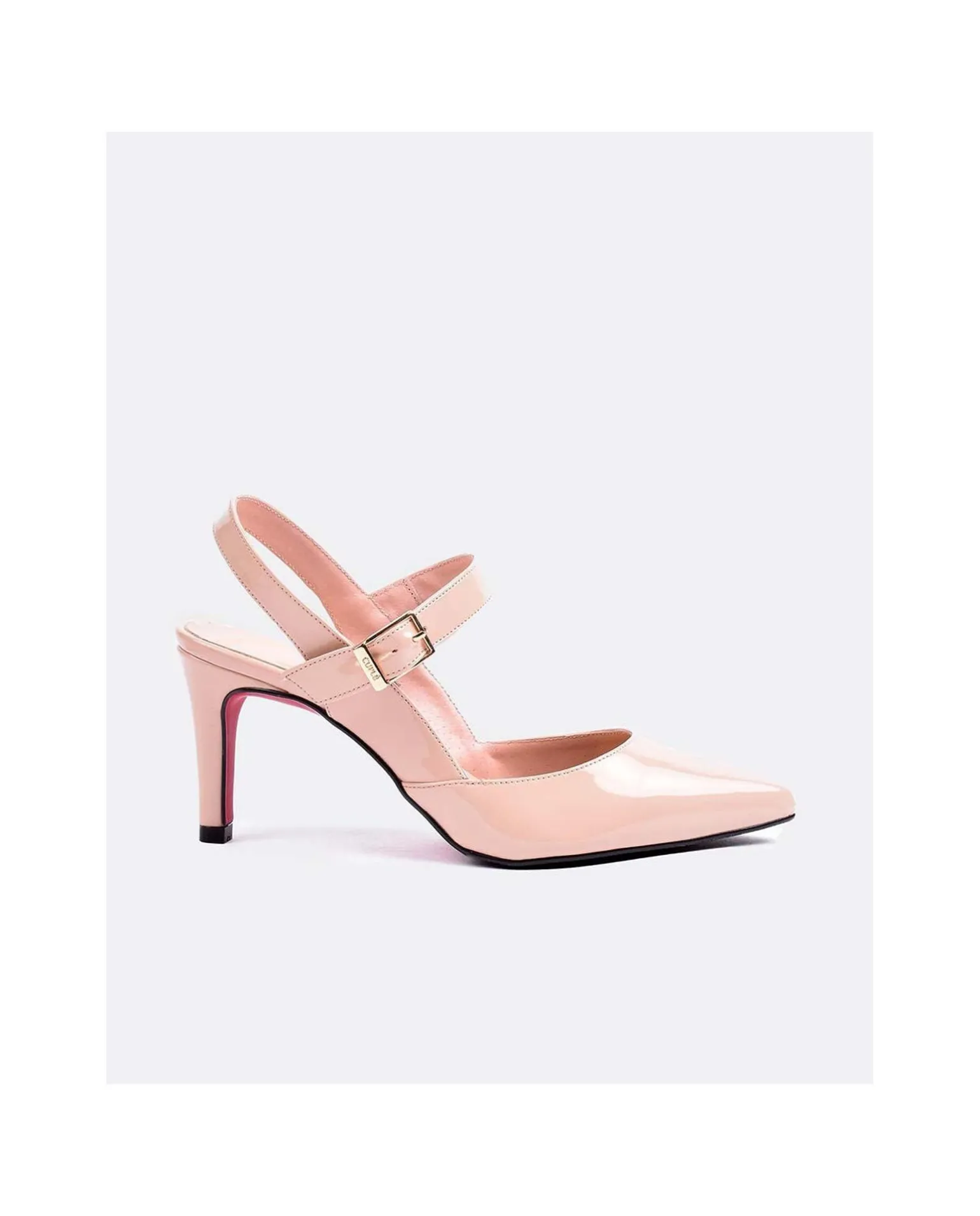 Salon Destalonado Hebilla Charol Sable