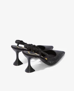 Salon Destalonado Strass Raso Negro