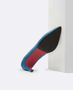 Salon Pico Ultrasuede Azul