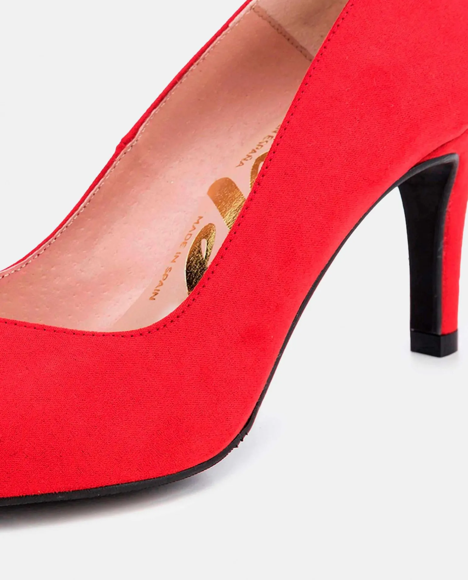 Salon Pico Ultrasuede Rojo