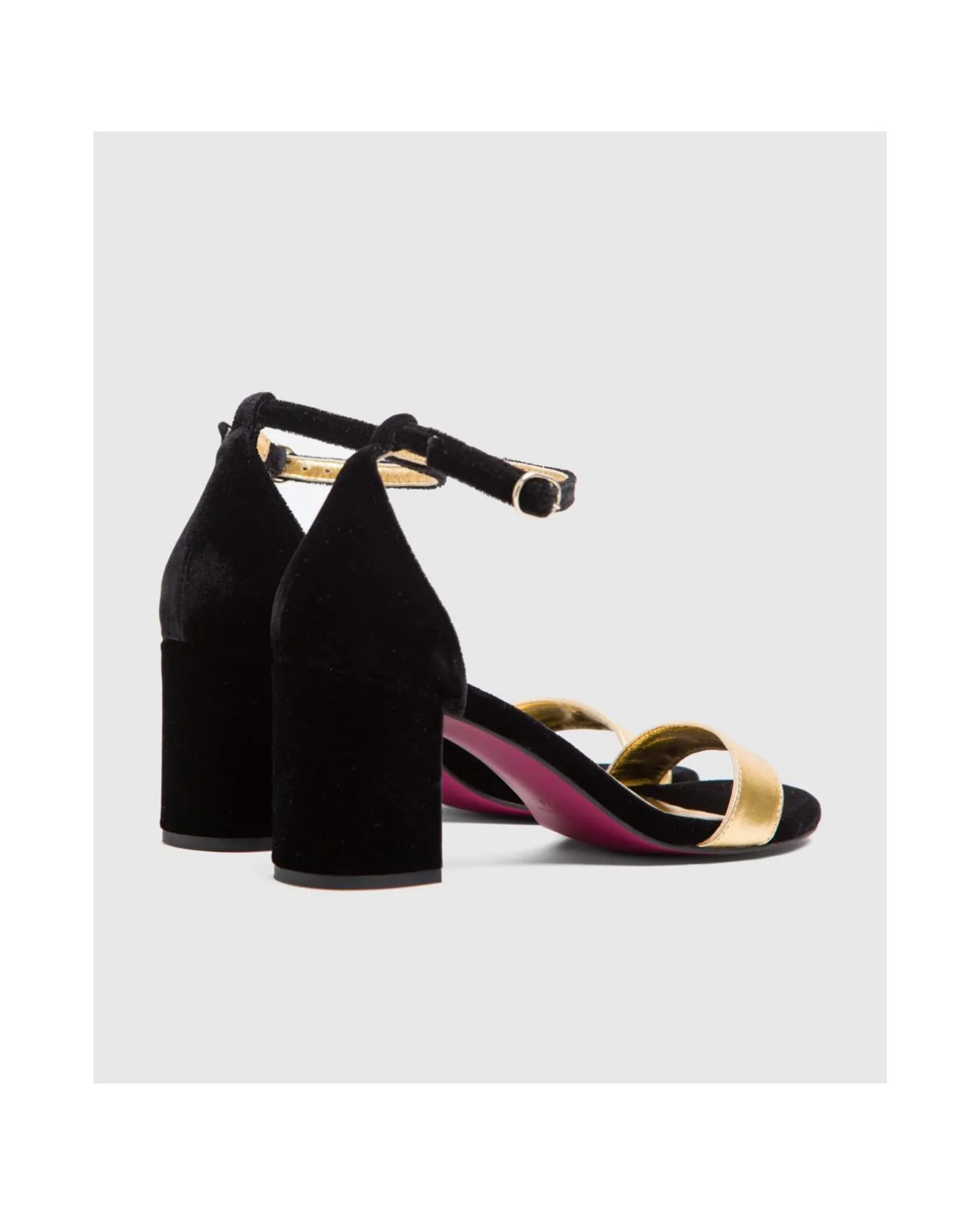 Sandalia Alicante Terciopelo Negro