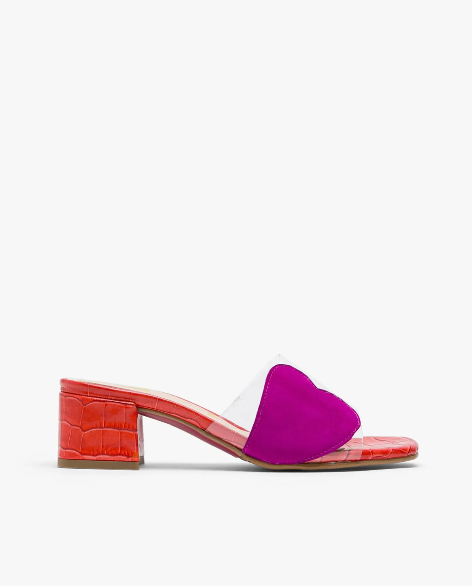 Sandalia Corazon Vinilo Transparente