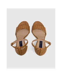 Sandalia El Palmar Rafia Beig