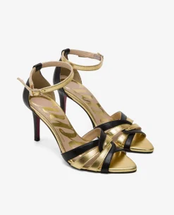 Sandalia Entrelazada Piel Negro