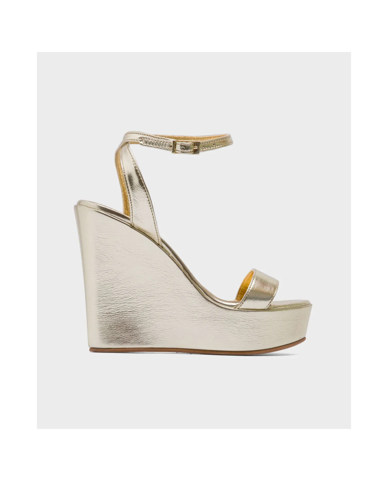 Sandalia Grazalema Lame Metalizado Oro