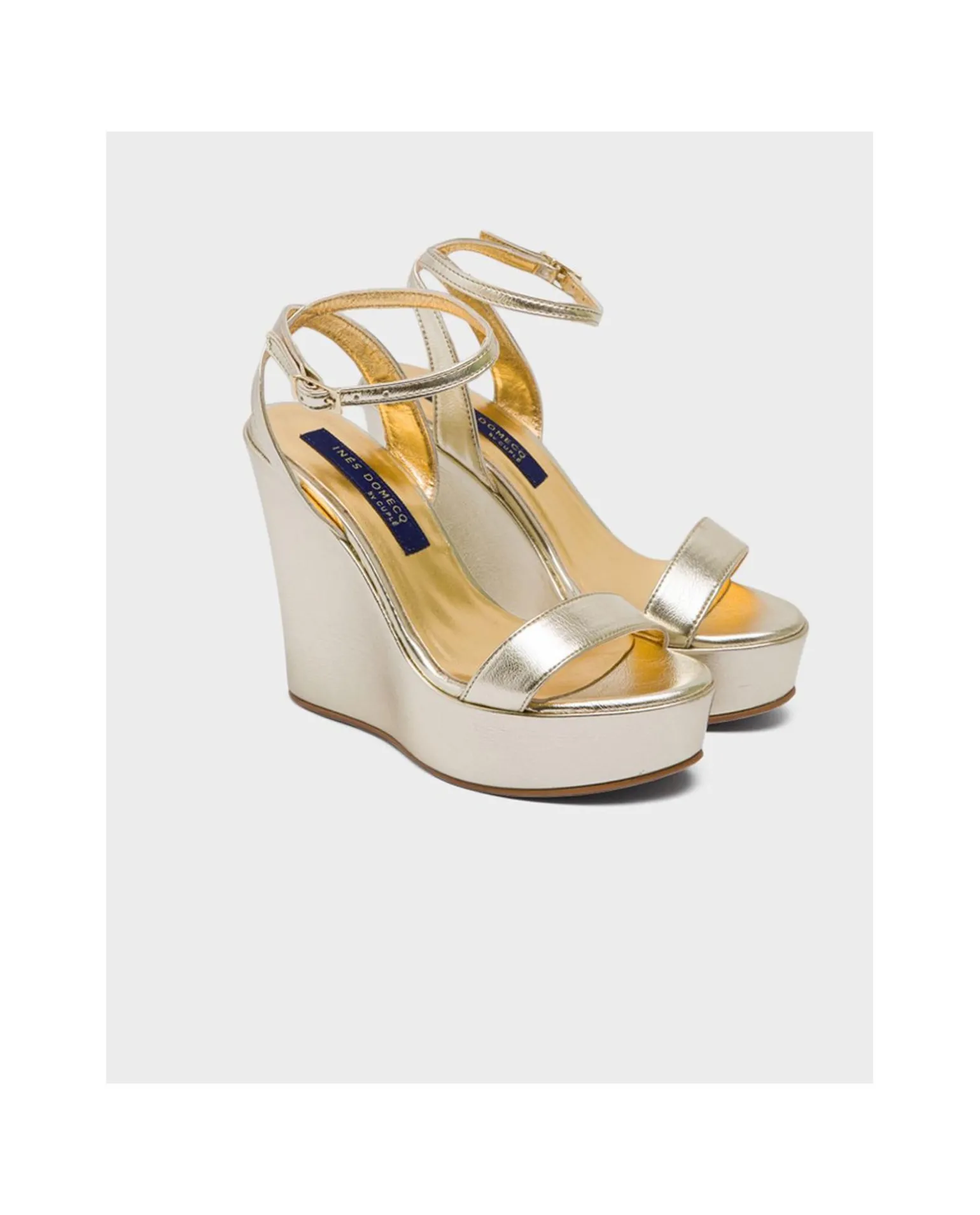 Sandalia Grazalema Lame Metalizado Oro