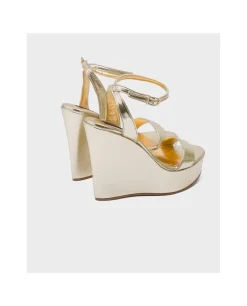 Sandalia Grazalema Lame Metalizado Oro