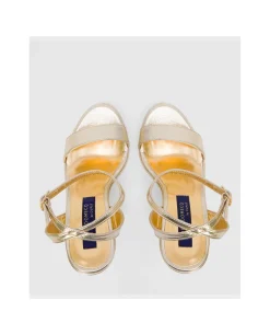 Sandalia Grazalema Lame Metalizado Oro
