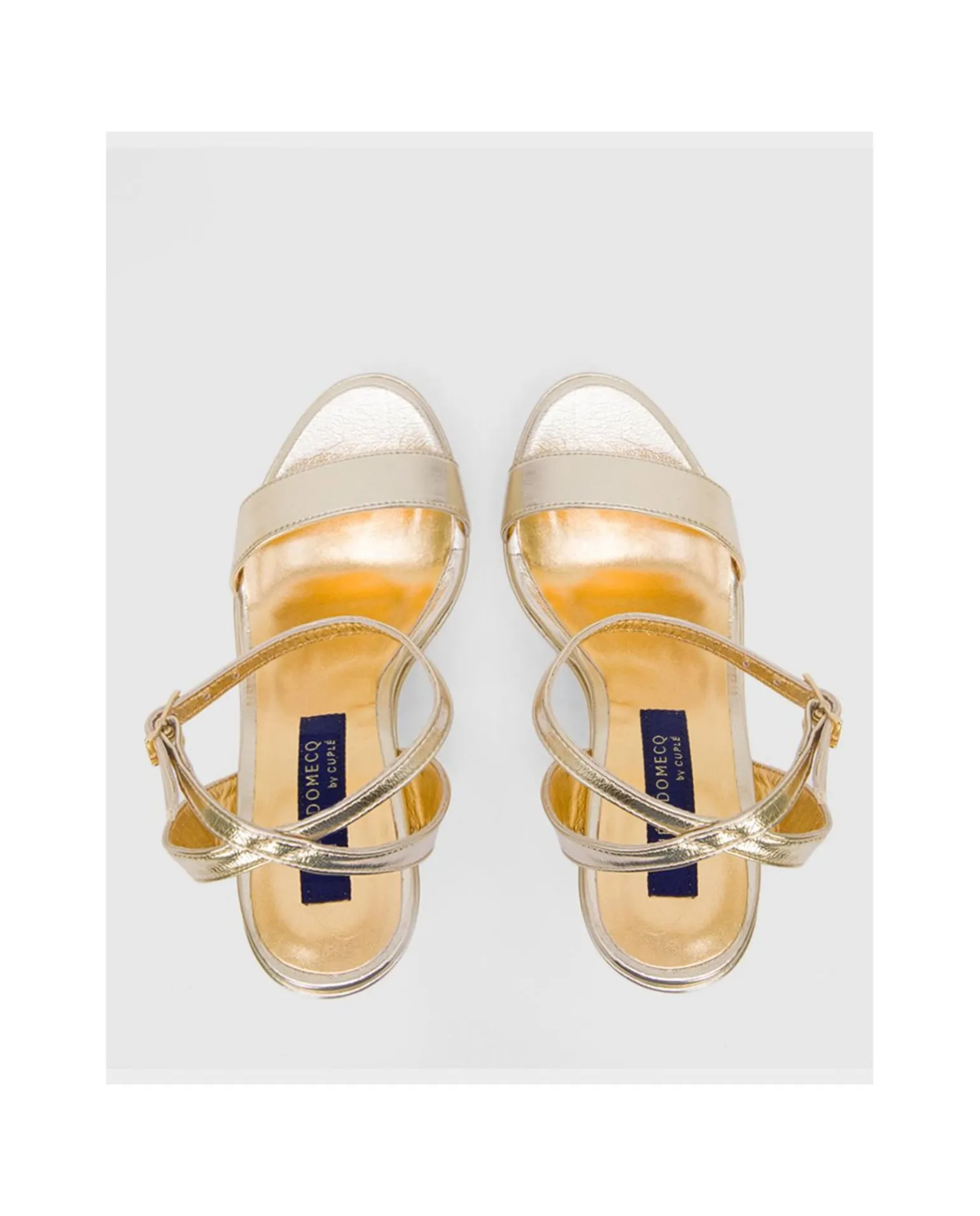 Sandalia Grazalema Lame Metalizado Oro