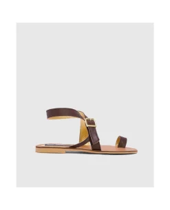 Sandalia Las Negras Napa Marron