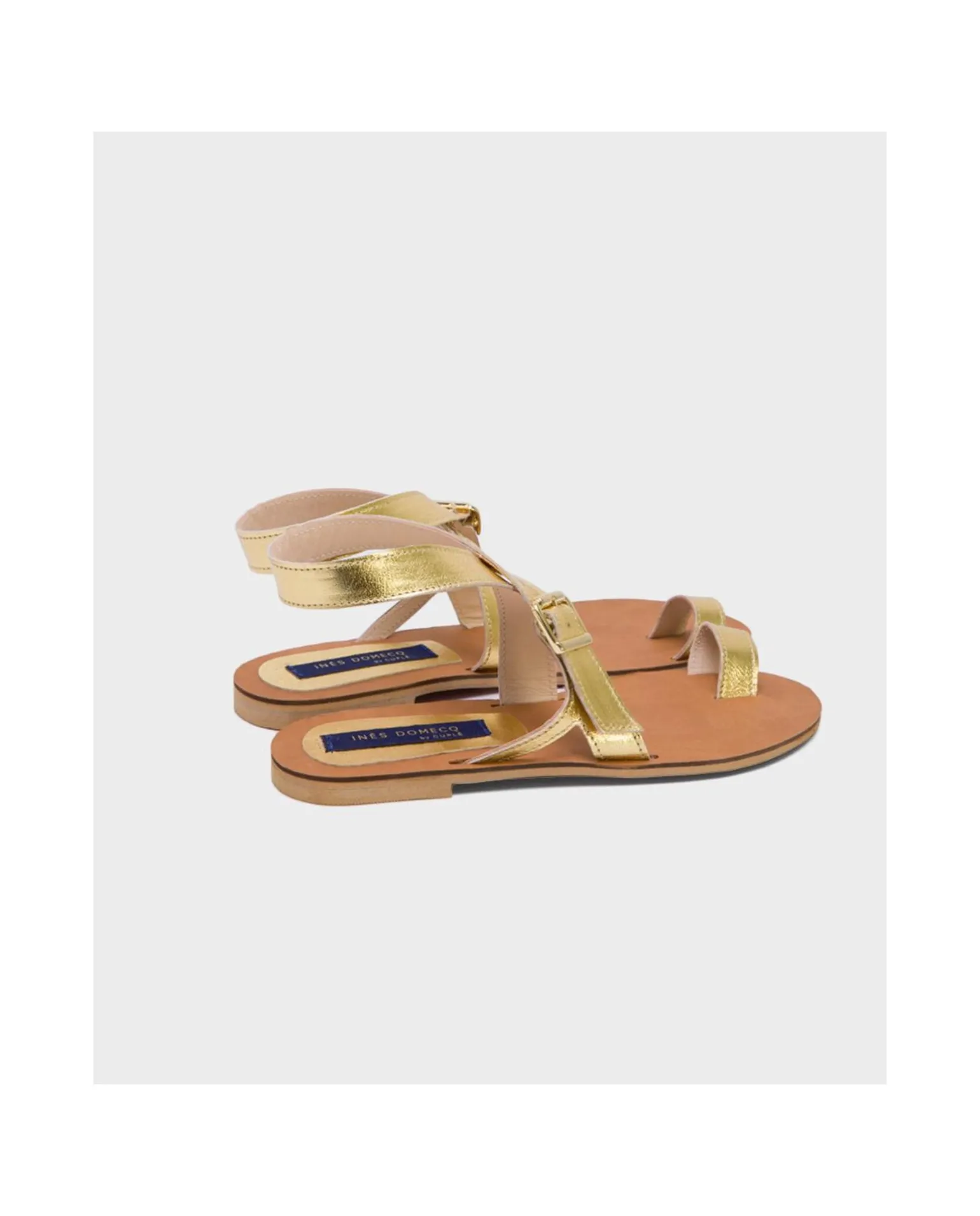 Sandalia Las Negras Napa Oro