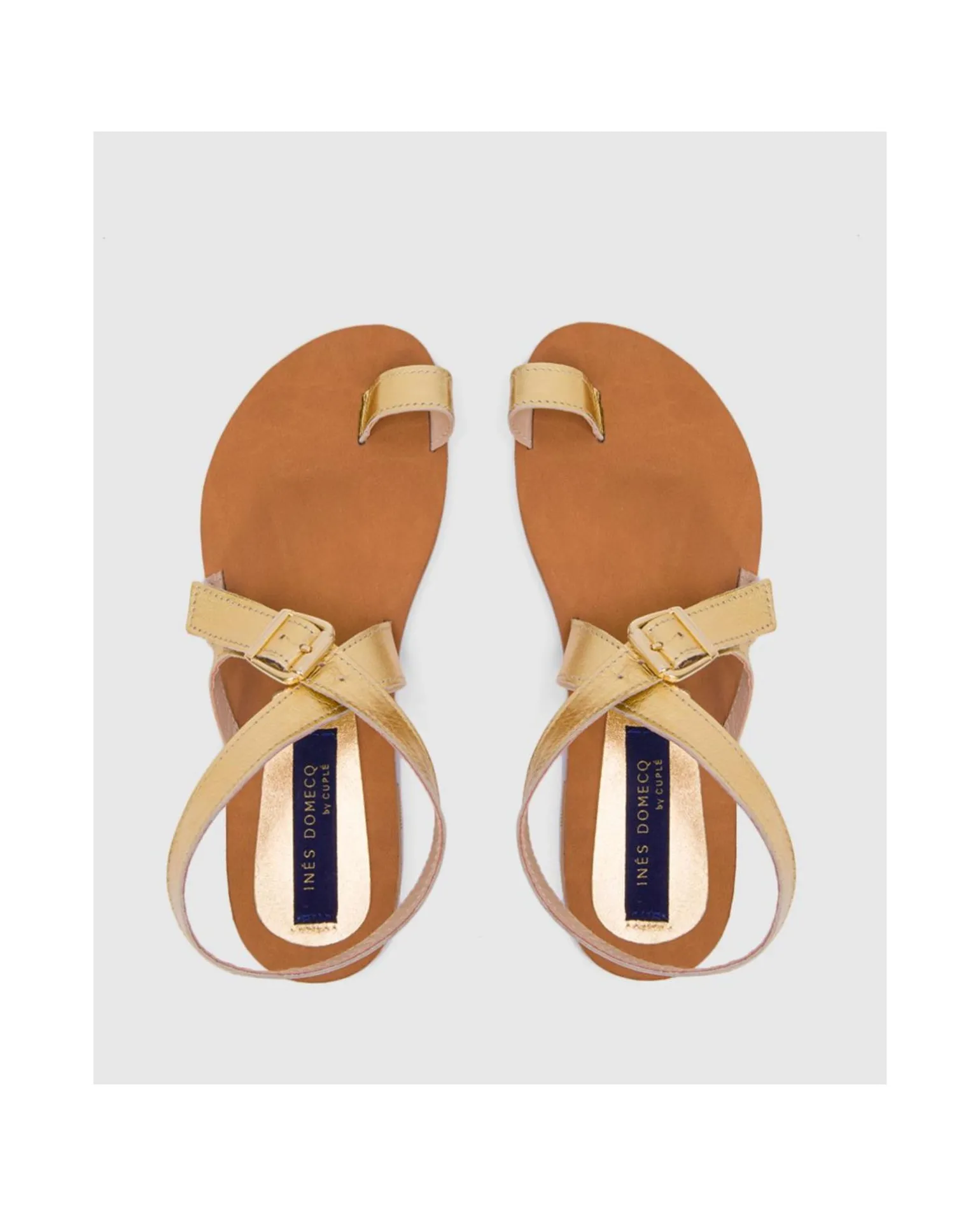 Sandalia Las Negras Napa Oro