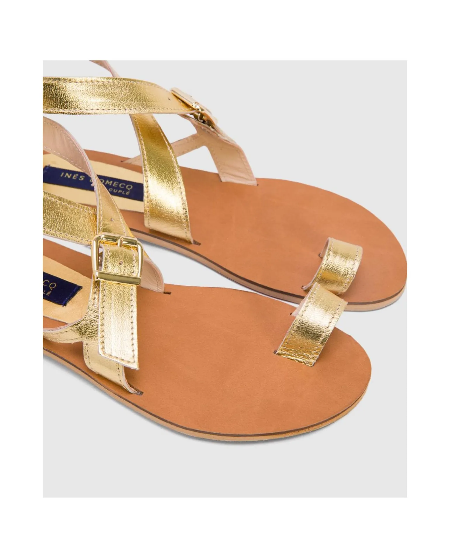 Sandalia Las Negras Napa Oro