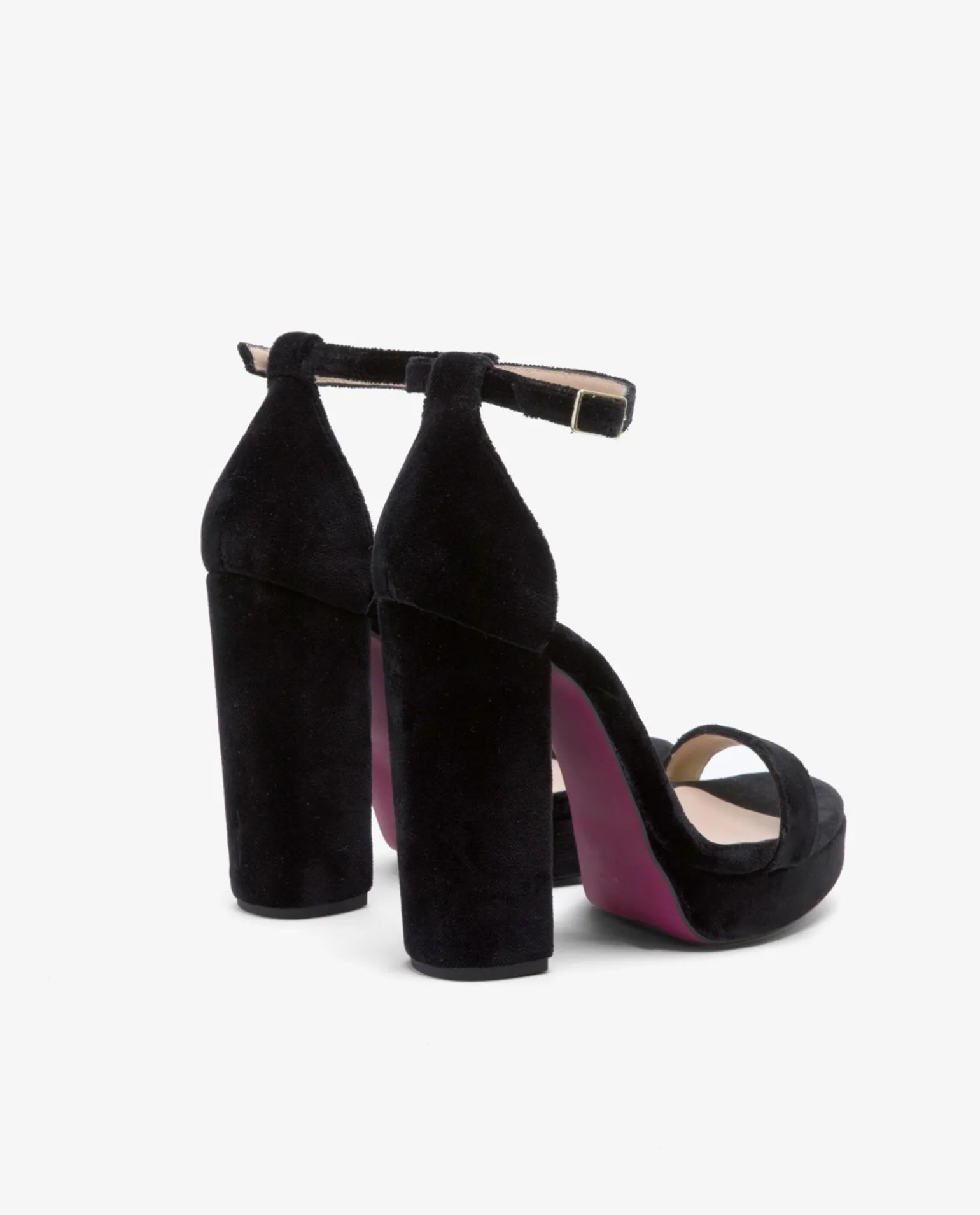 Sandalia Malaga Terciopelo Negro