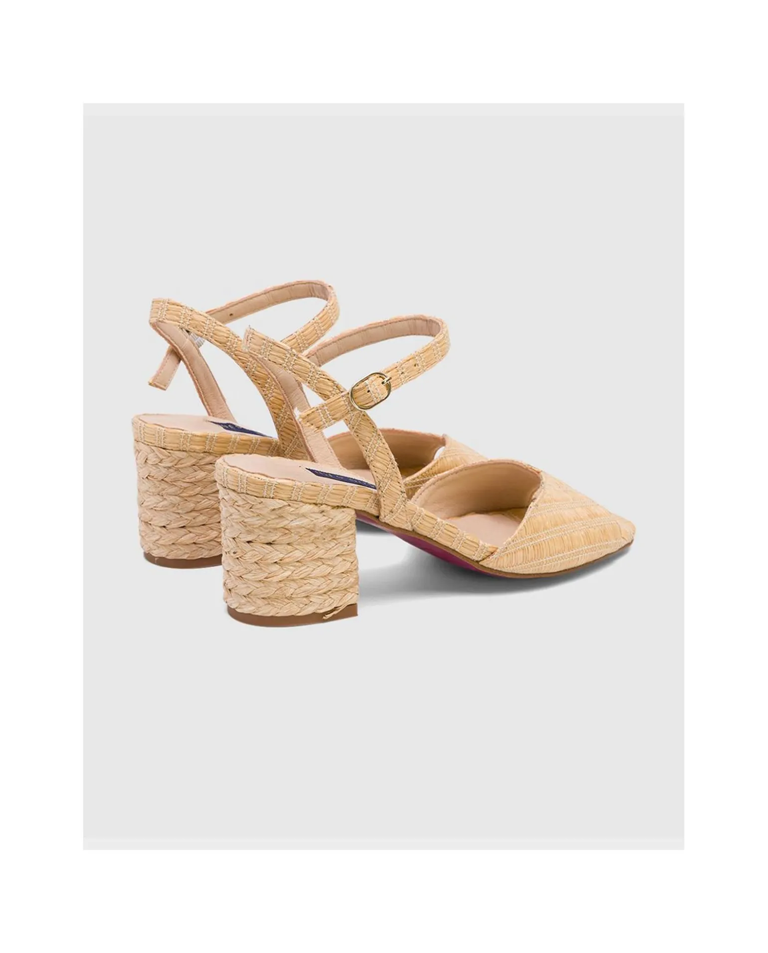 Sandalia Sanlucar Rafia Cuero