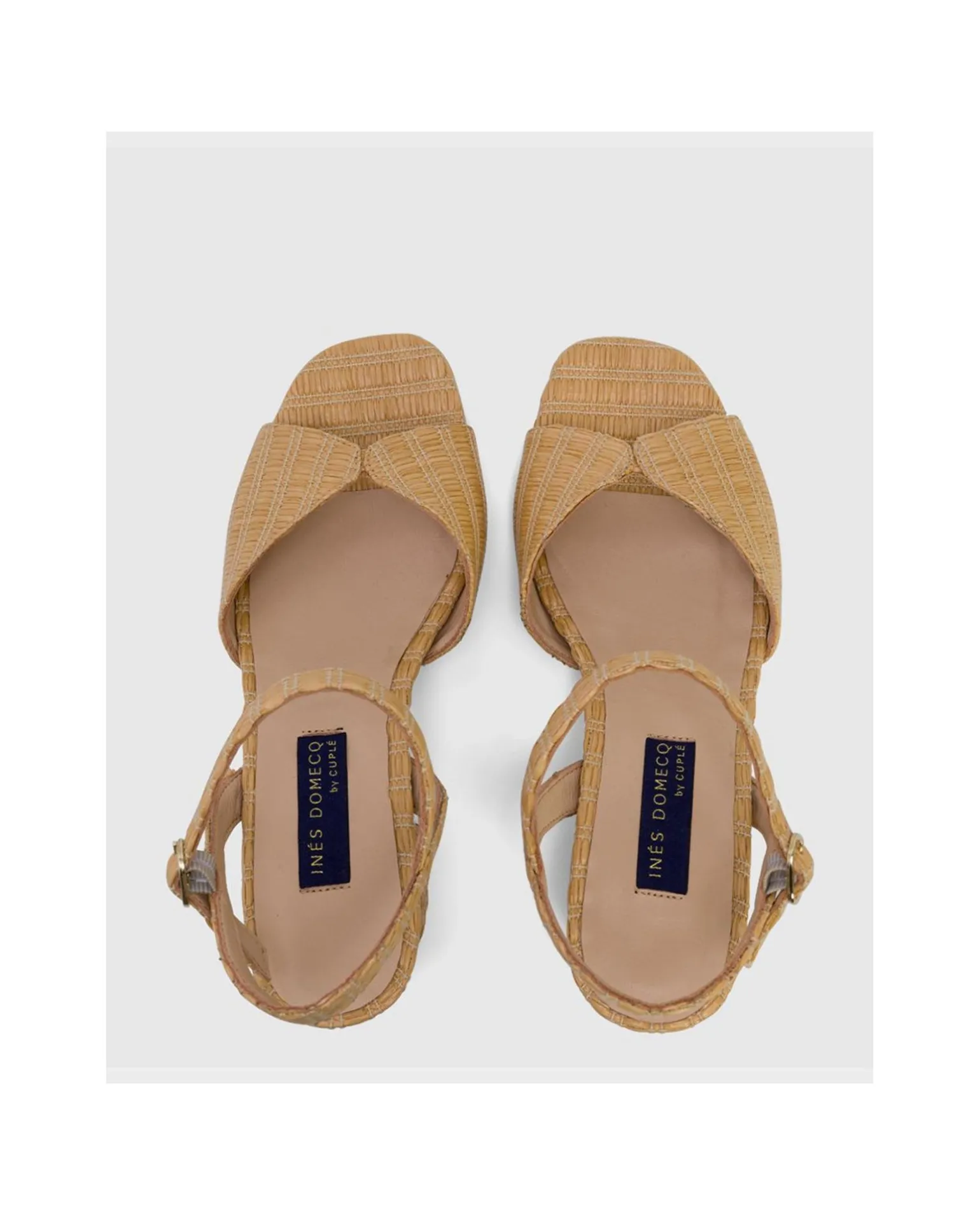 Sandalia Sanlucar Rafia Cuero