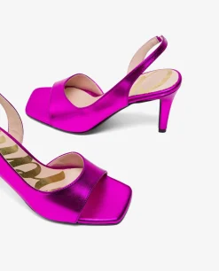 Sandalia Tecnopiel Metalizado Fucsia