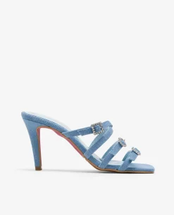 Sandalia Tiras Vaquero Azul