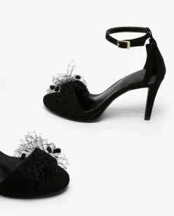 Sandalia Ultrasuede Negro