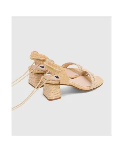 Sandalia Zahara Rafia Beig