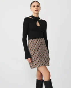 Top Escote Lagrima Punto Negro