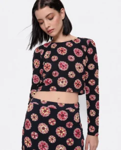 Top Gasa Estampado Flor Multi