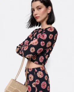 Top Gasa Estampado Flor Multi
