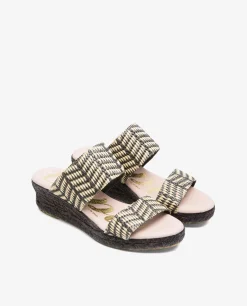 Valenciana Pico Baja Rafia Negro