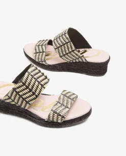 Valenciana Pico Baja Rafia Negro