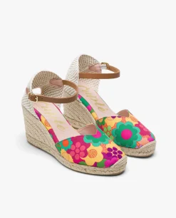 Valenciana Pico Tejido Estampado Flores