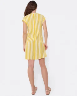 Vestido Mini Boho Viscosa Amarillo