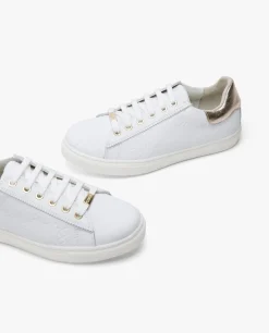 Zapatillas Piel Logos Blanco