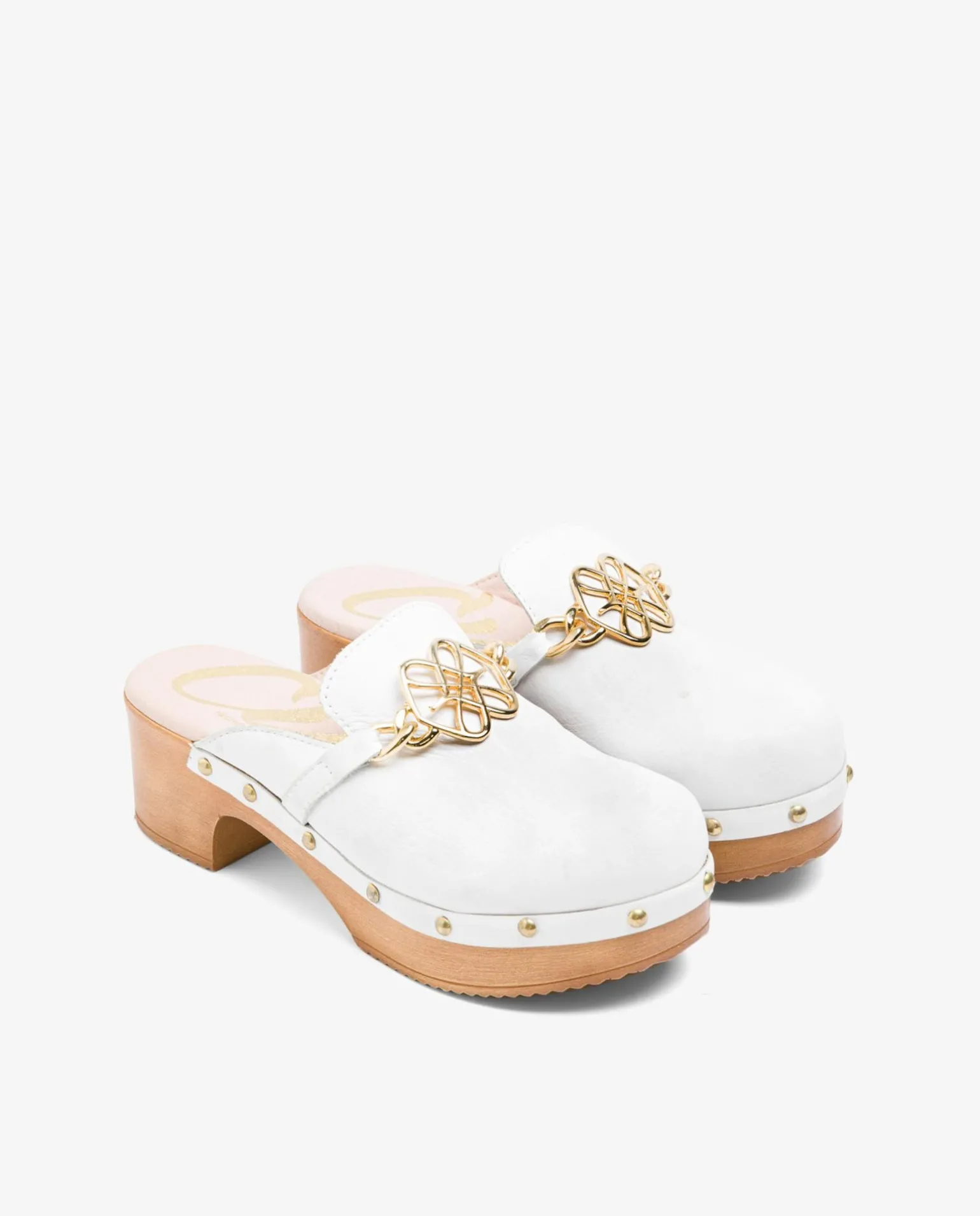 Zueco Adorno Napa Blanco